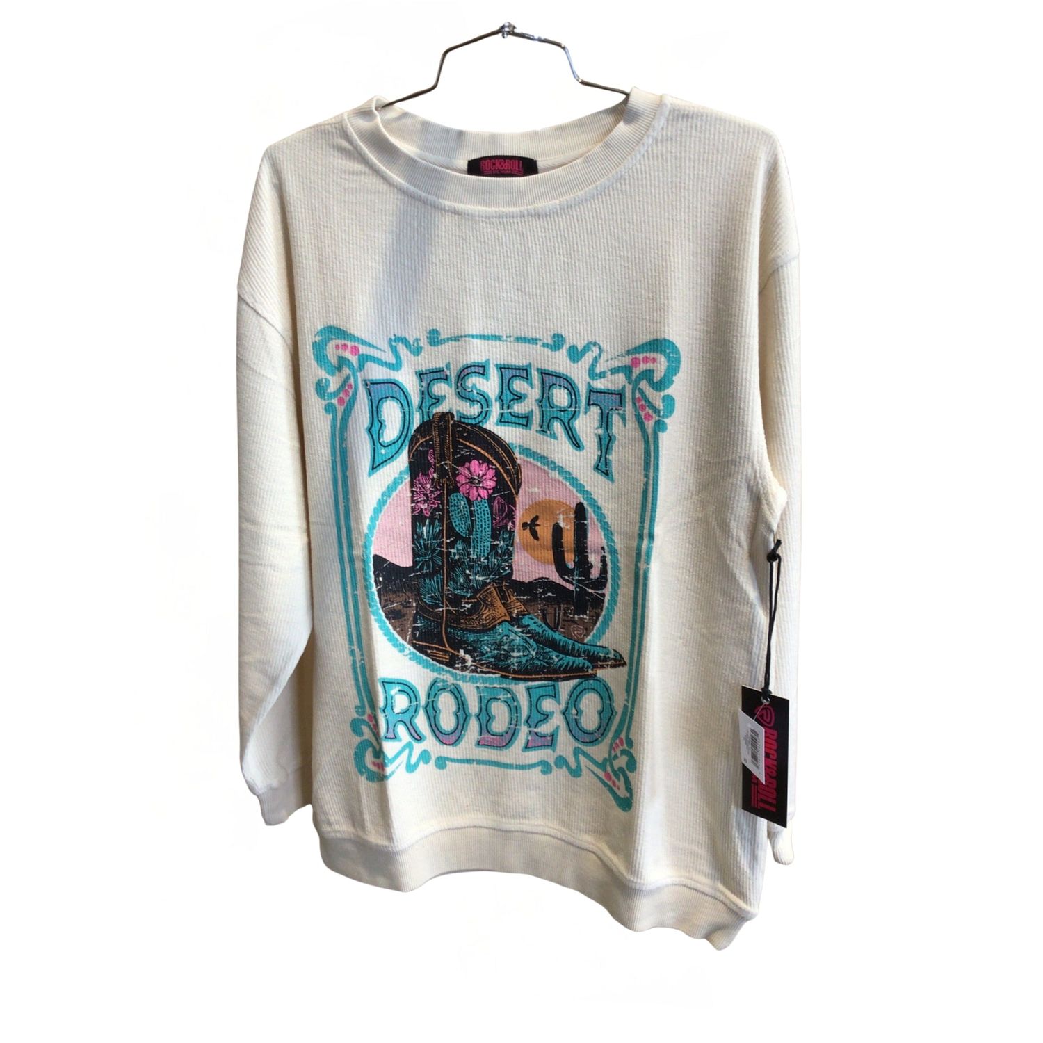 Rock &amp; Roll Desert Rodeo Pullover - Eggshell