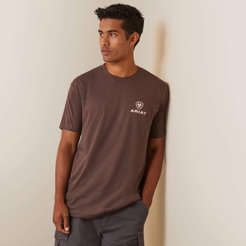 Ariat Men's Corps SS T-shirt Brown Heather