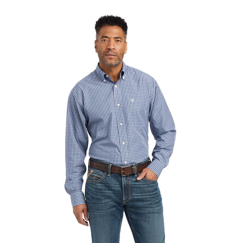 Ariat Mens WF Ellison FTD LS Shirt True Navy