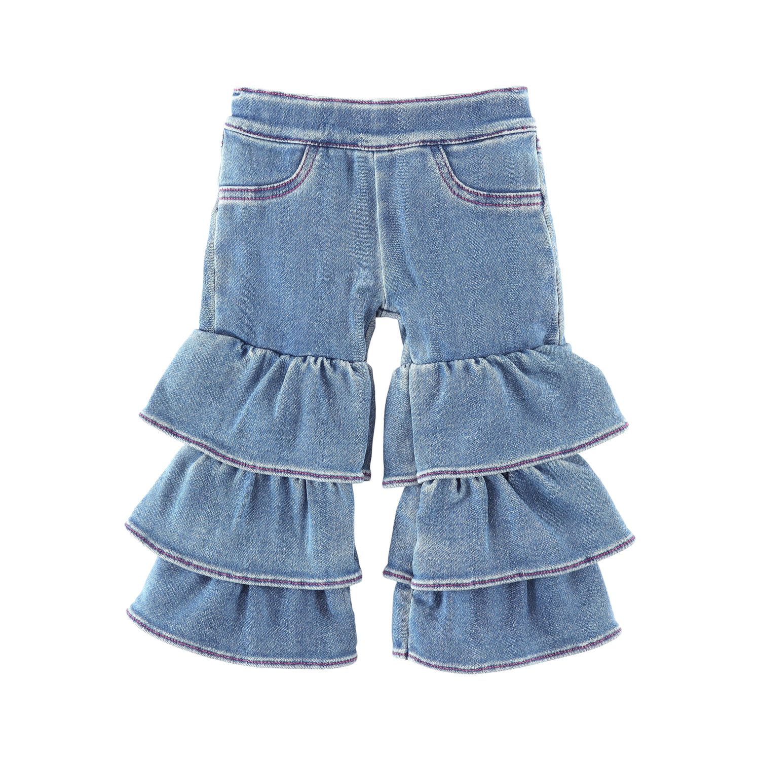 Wrangler Baby Girl's Tiered Flare Jeans - Makenna