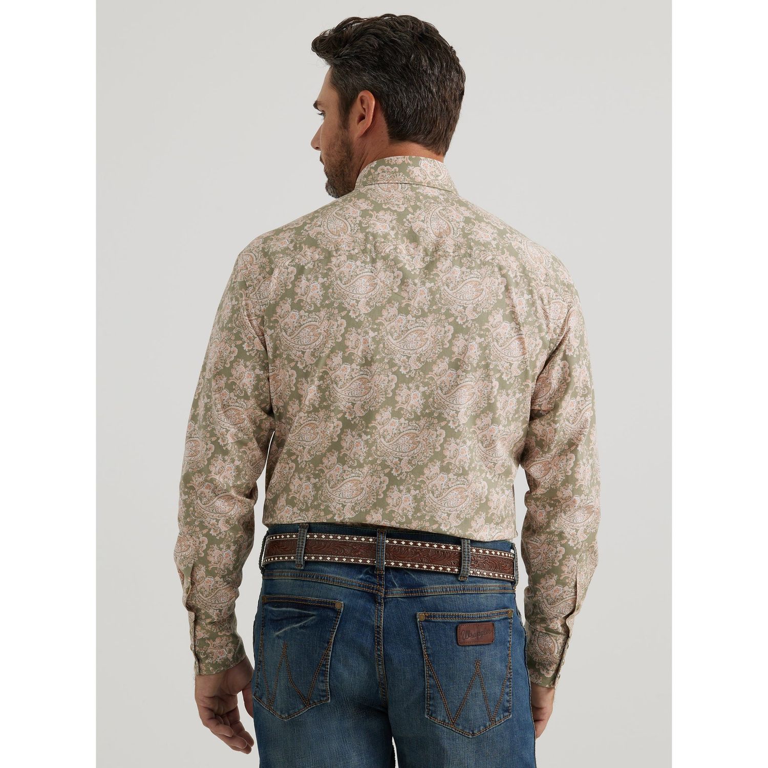 Wrangler Men's George Strait Long Sleeve Shirt -
