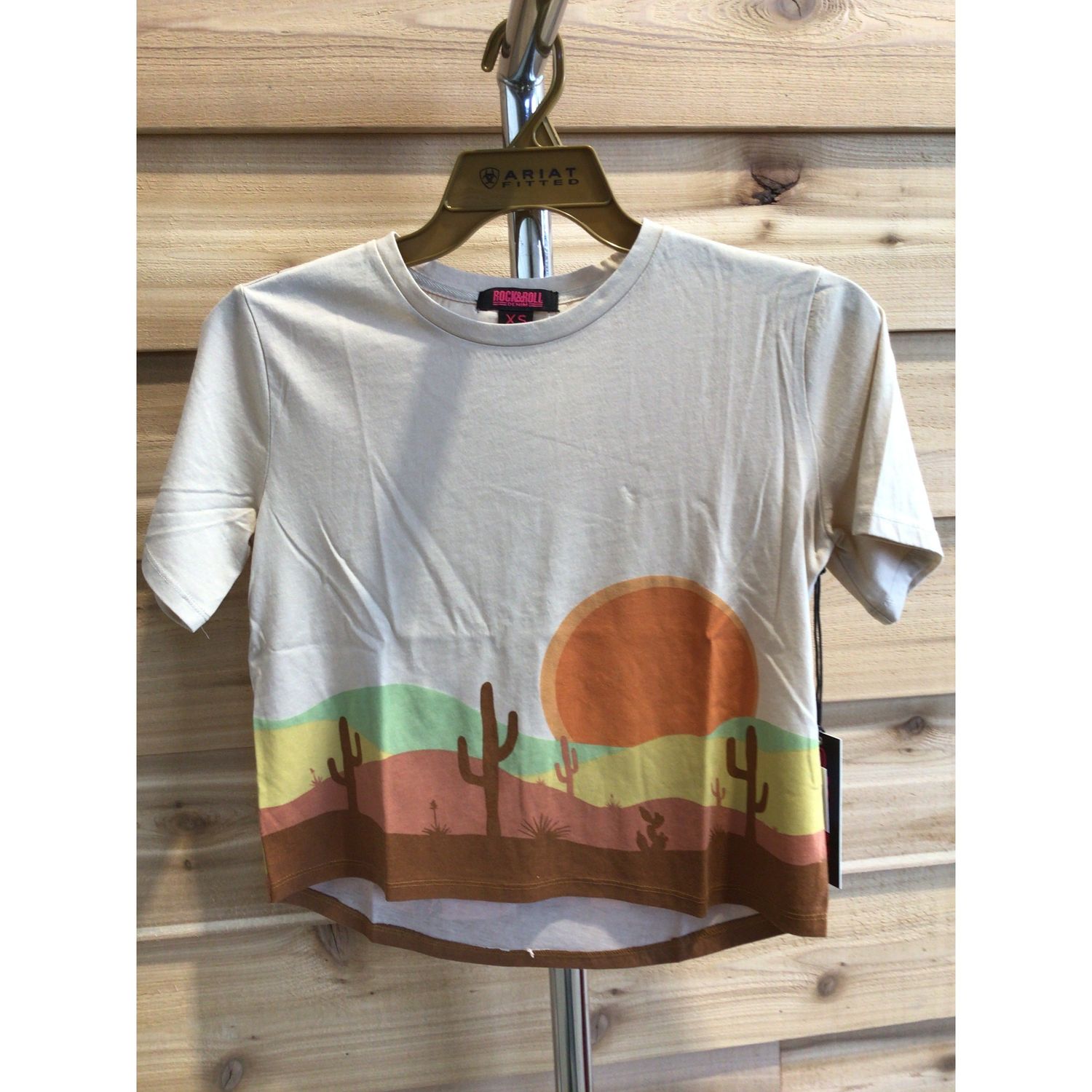 Rock &amp; Roll Women's Desert Scene Tee - Ecru