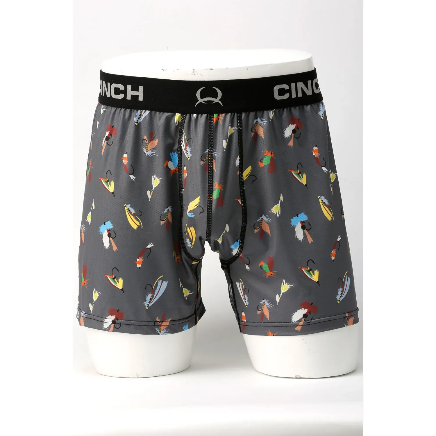 Cinch Loose Fit Flies Boxer-Grey, Size: S