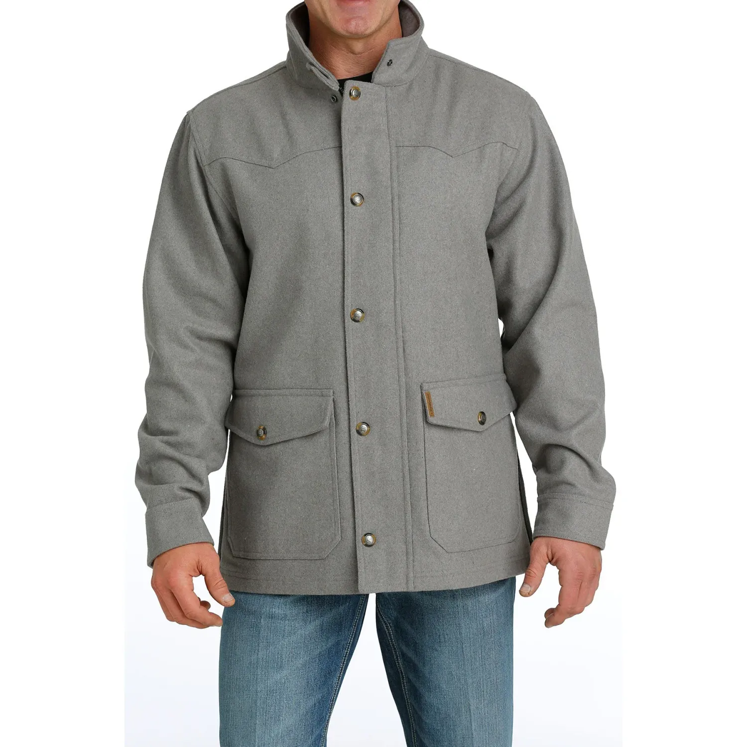 Cinch Men's Wooly Ranch Coat Grey