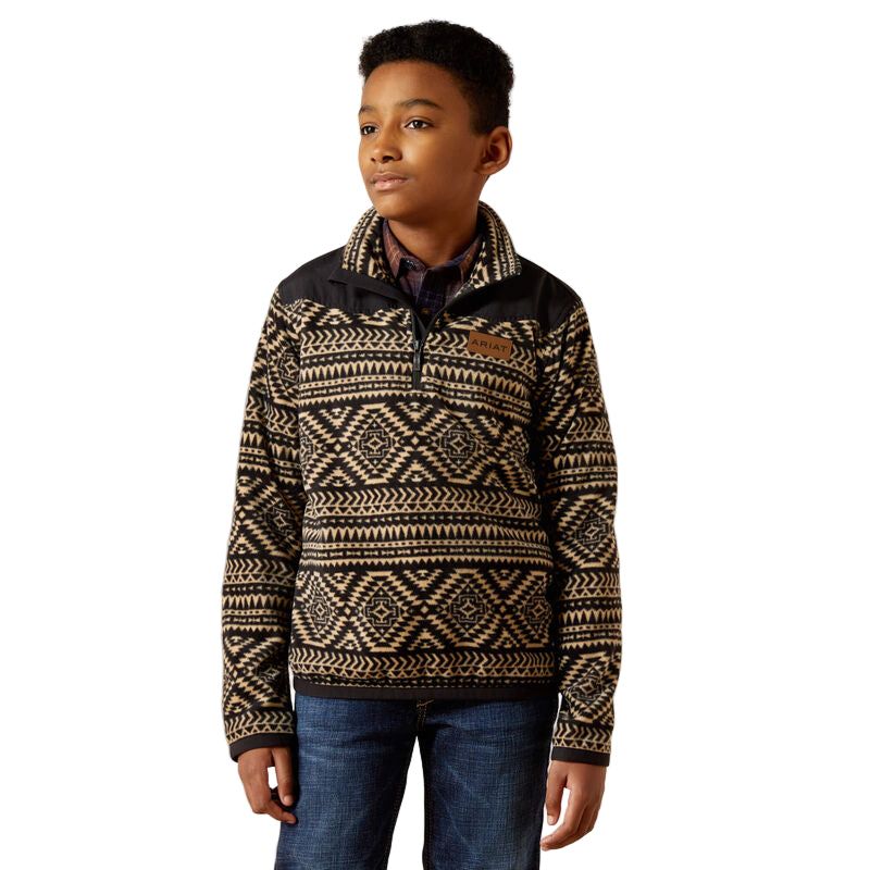 Ariat Boy's Basis Long Sleeve Sweatshirt - Black Southwest