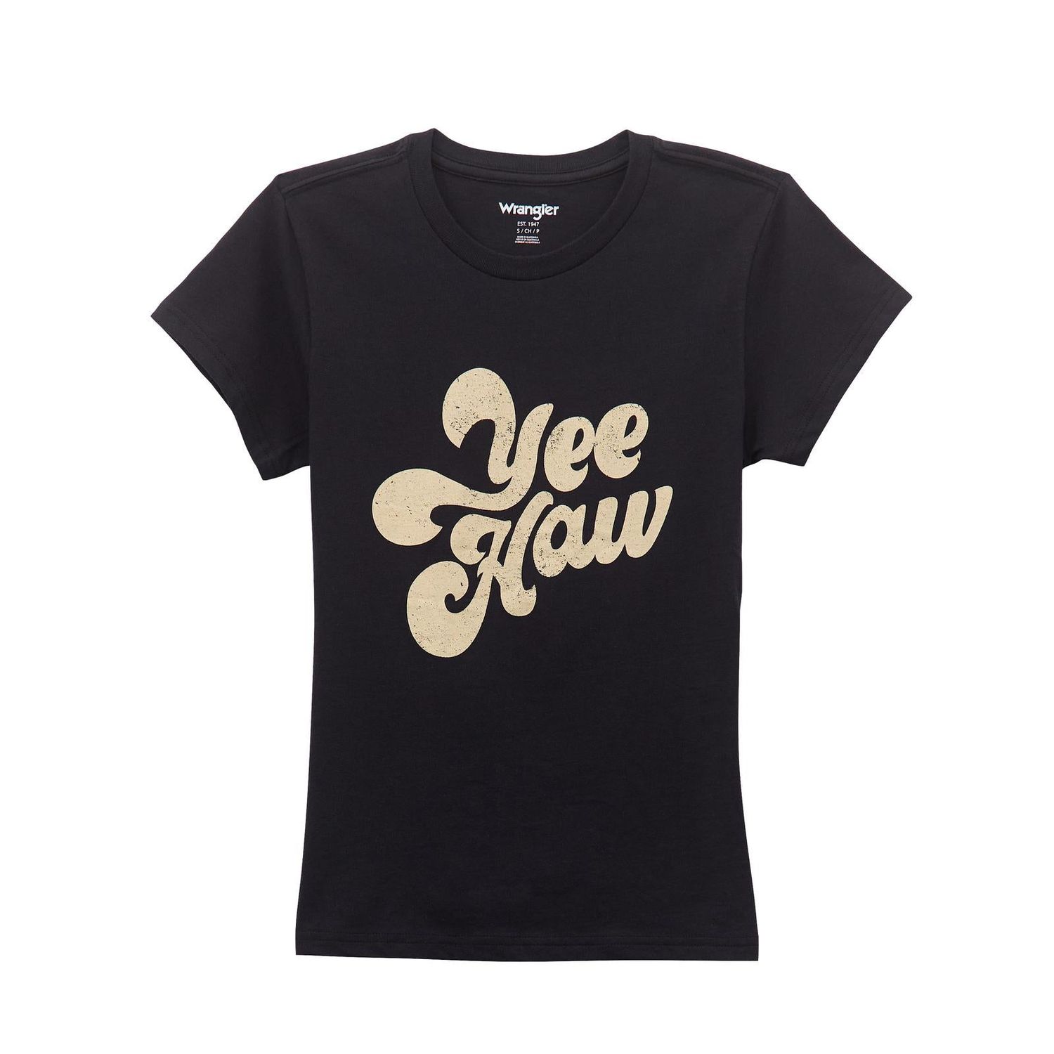 Wrangler Women's Slim Graphic Tee - Black Beauty