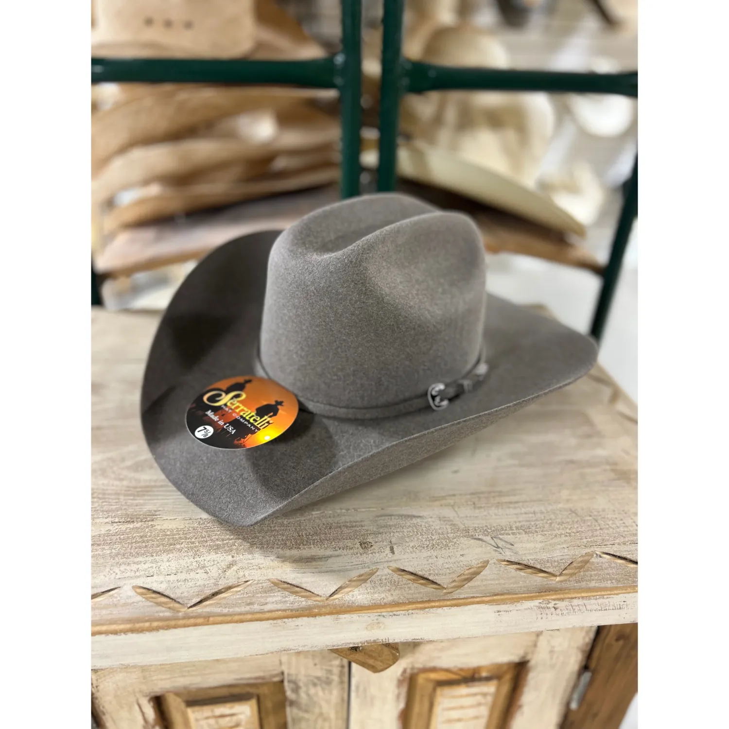 Serratelli 6X Latigo Felt Western Hat - Dirt