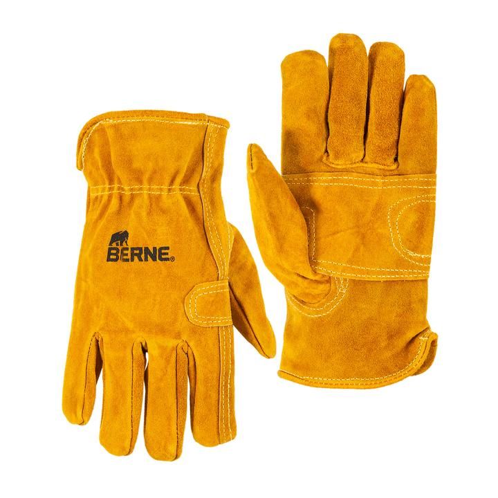 Berne Unlined Split Cowhide Leather Gloves, Size: 2XL
