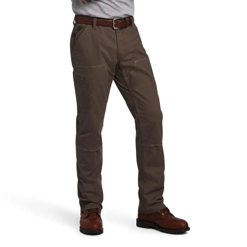 Ariat Mens Rebar M4 Made Tough Double Front Stackable Straight Leg Pant, Length: 32, Waist: 28