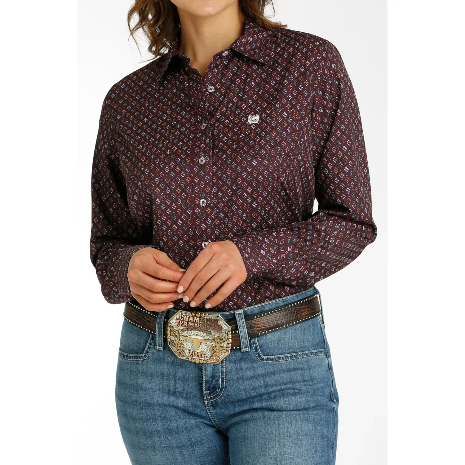 Cinch Women's Long Sleeve Arenaflex - Purple, Size: XS