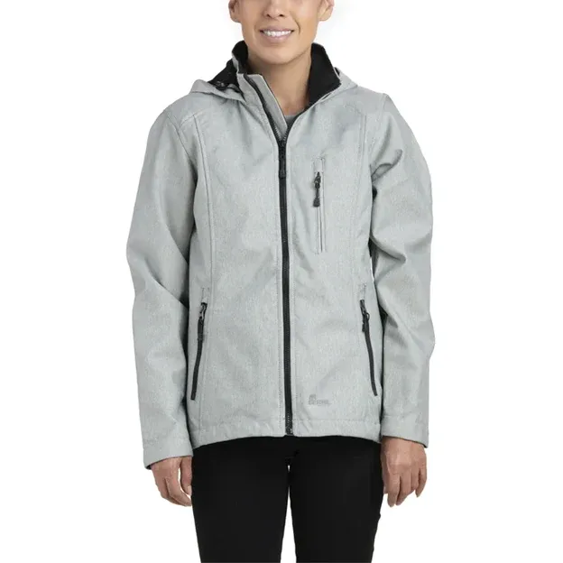 Berne Women's Eiger Softshell Jacket - Grey, Size: 2XL
