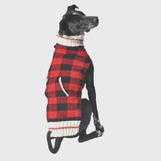 Chilly Dog Sweaters Shawl - Buffalo Plaid