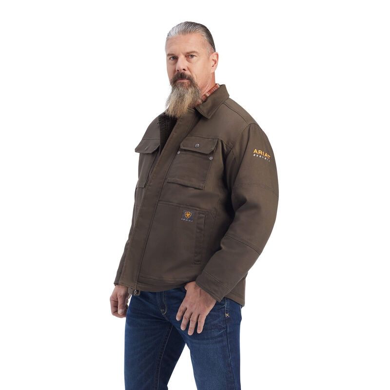 **Ariat Mens Rebar Duracanvas Sherpa Lined Coat