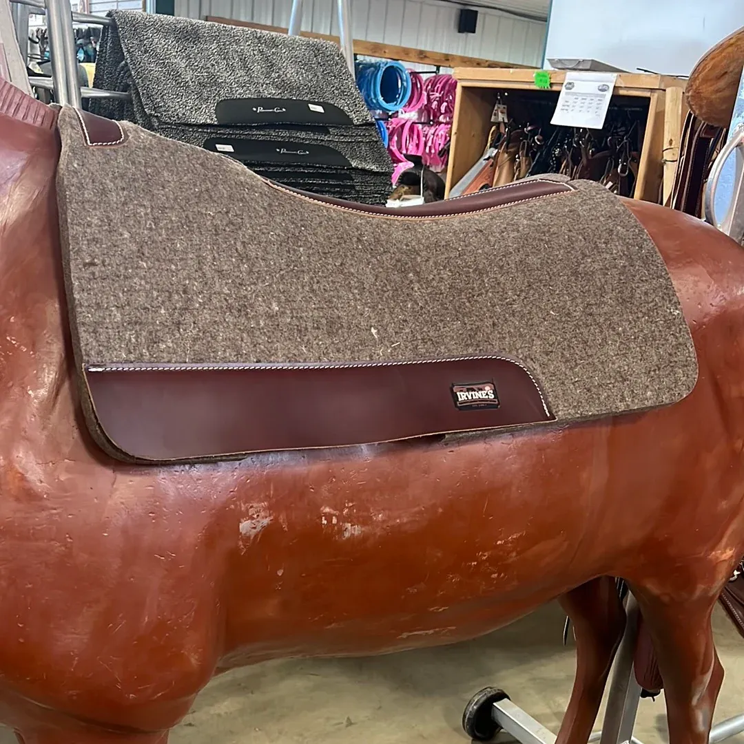 Irvine "Compressed" Wool Saddle Pad, Thickness: 1"