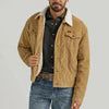Wrangler Men's Long Sleeve Corduroy Sherpa Lined Jacket
