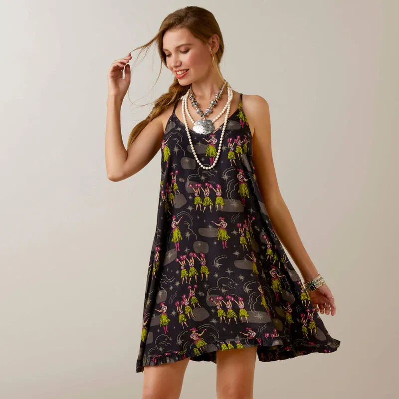 Ariat Women's Western Aloha Dress Wa Hula Print