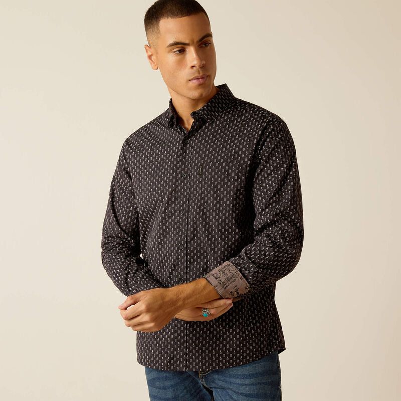 Ariat Men's Mitchell Stretch Modern Fit Shirt - Phantom