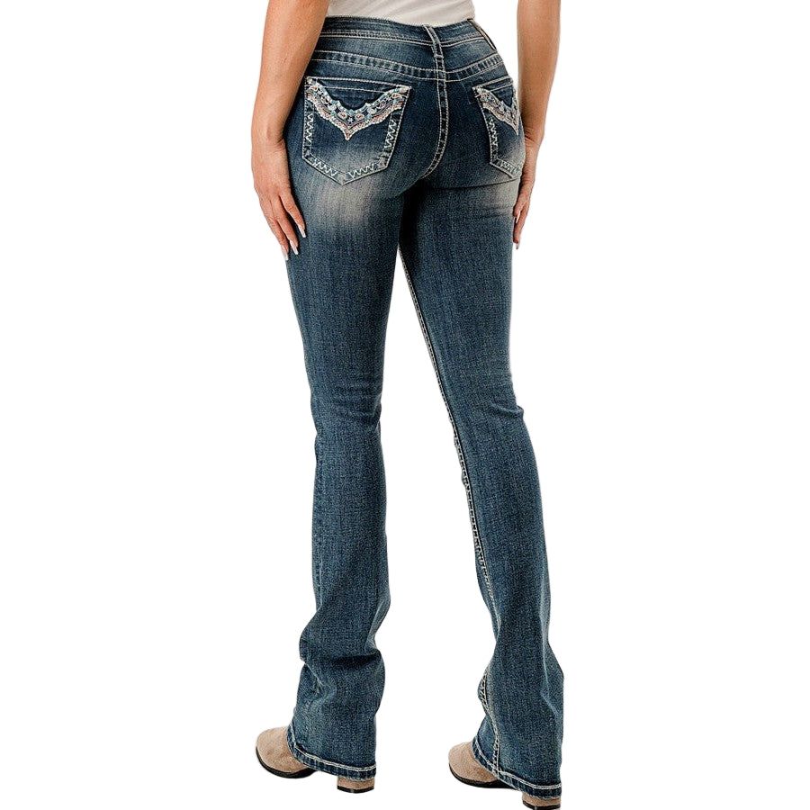 Grace in LA Women's Jeans - Neck Lace Design