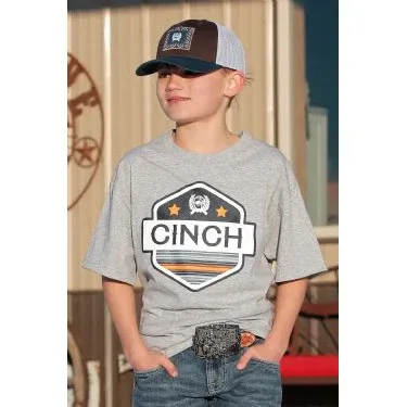 Cinch Boy's Graphic Tee - Gray