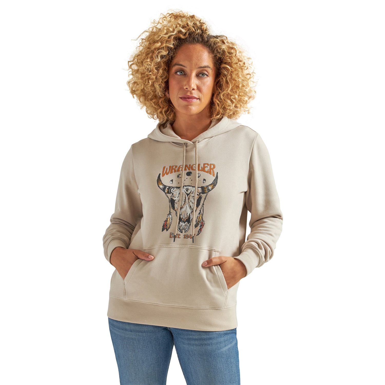Wrangler Women's Retro Hoodie - Sand