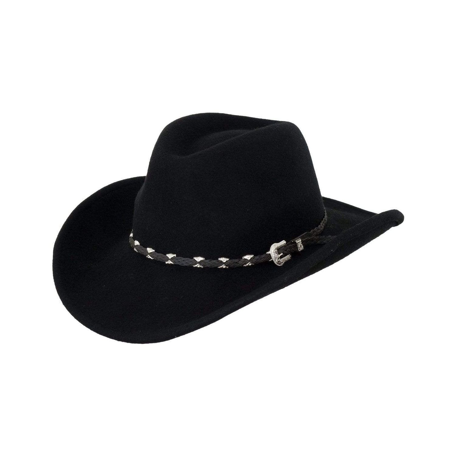Outback Wallaby Crushable Western Hat, Colour: BLACK, Size: S
