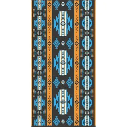 Western Varieties 28"x56" Bath Towels - Southwest, Color: Black
