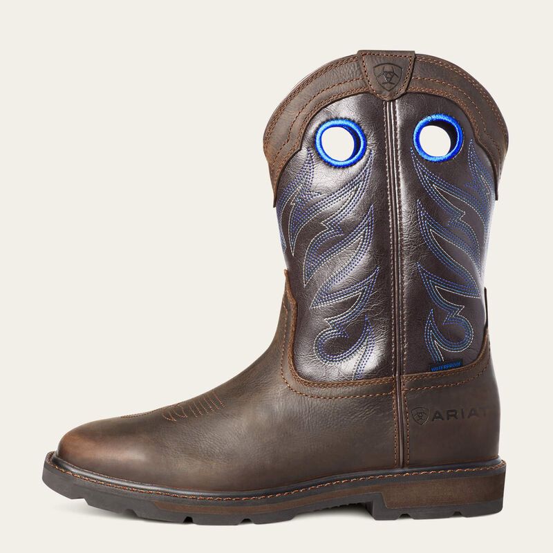 Ariat Men's Groundwork Waterproof Work Boots - Dark Brown