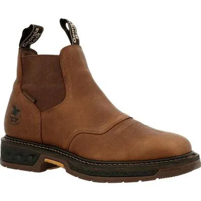 Georgia Men's Brown 6" Work Boot, Size: 8, Width: W