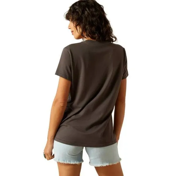 Ariat Women's Short Sleeve Southwest Classic Tee Shirt- Vintage Black