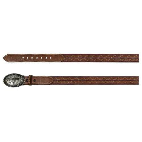 Arena Pro Boys Belt - Stitched Pattern, Size: L