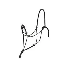Weaver Leather Silvertip Four Knot Rope Halter, Average, Color: Black