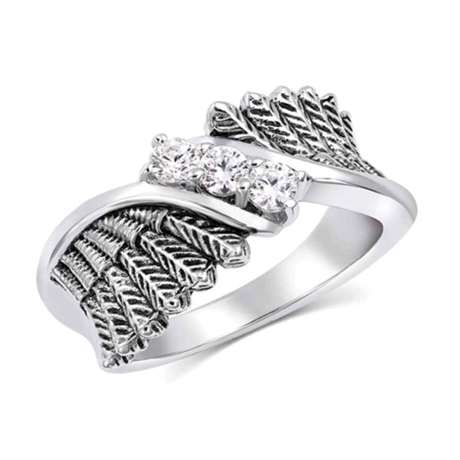 Montana Silversmith Starlight Feather Glory Ring, Size: 7