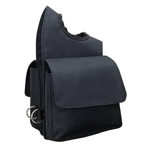 Weaver Nylon Pommel Bag, Color: BLACK