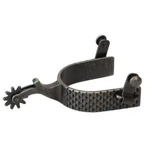 Weaver Leather Men's Rasp Rowel Spur, Composition: Black