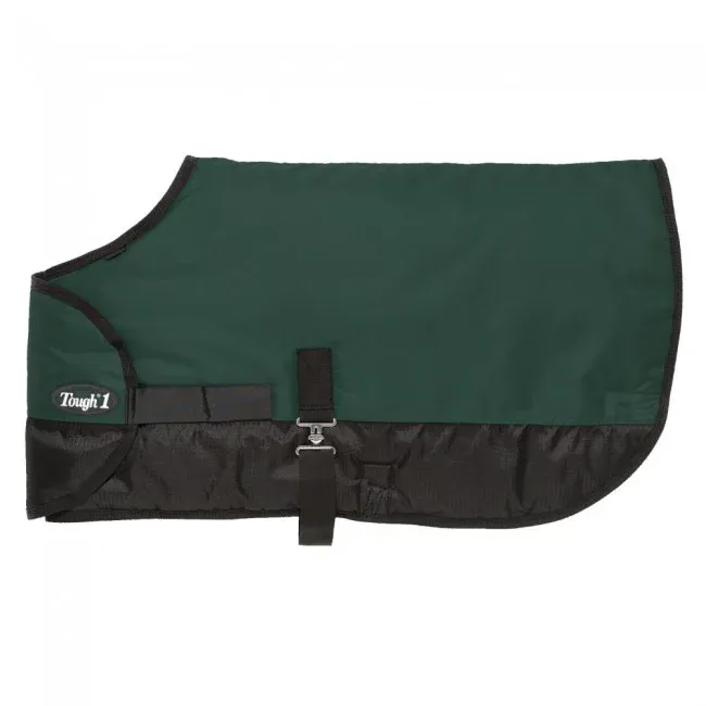 Tough 1® 600D Waterproof Poly Adjustable Foal Blanket, Color: Hunter Green, Size: S