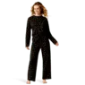 Ariat Women's Long Sleeve Cattle Brand Print Pajamas- Black