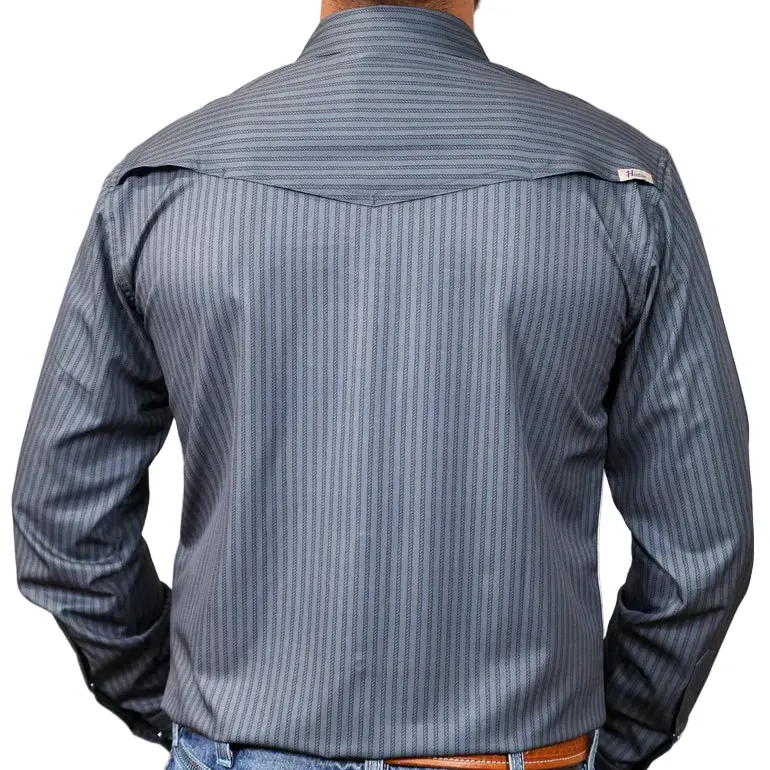 Brand Cowboy Men's The Rope &amp; Range Long Sleeve Shirt - Gray