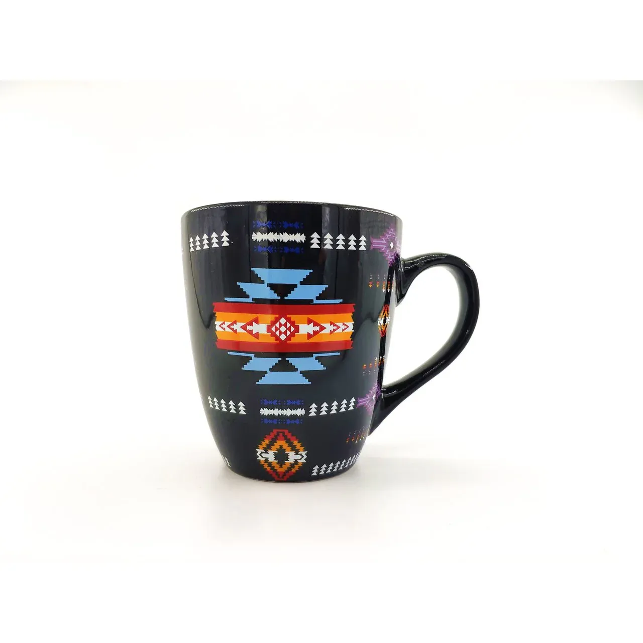 Ceramic Mug Southwest Design, Color: Black