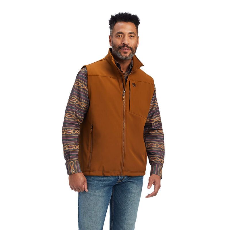 Ariat Mens Logo 2.0 Softshell Vest Chestnut