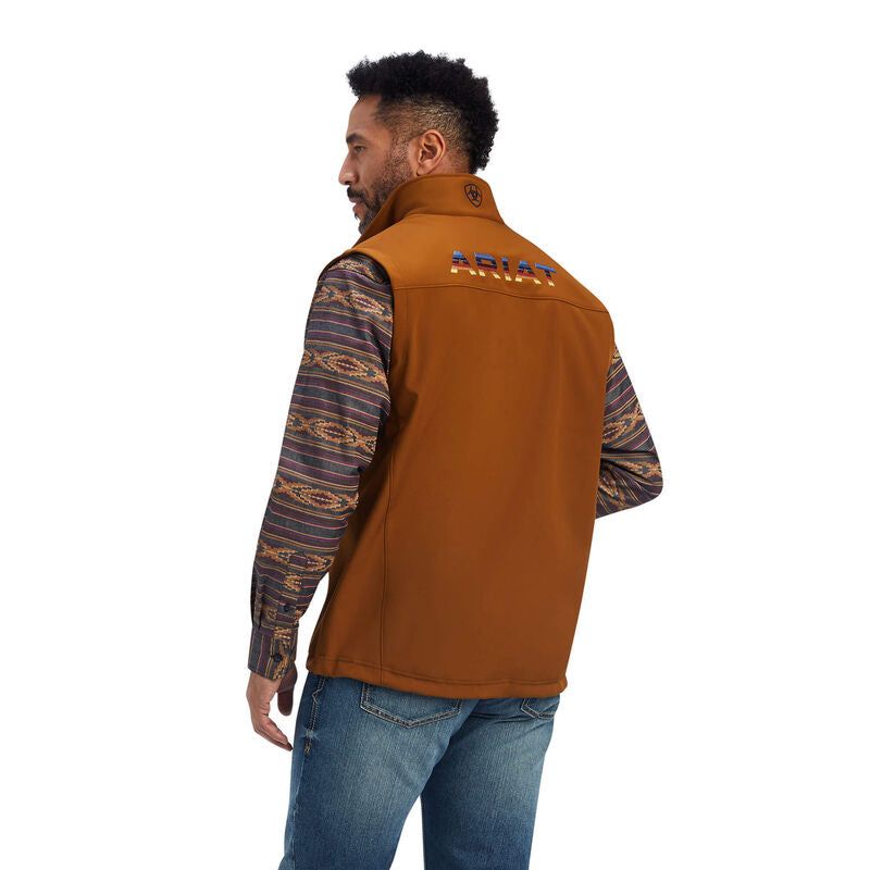 Ariat Mens Logo 2.0 Softshell Vest Chestnut