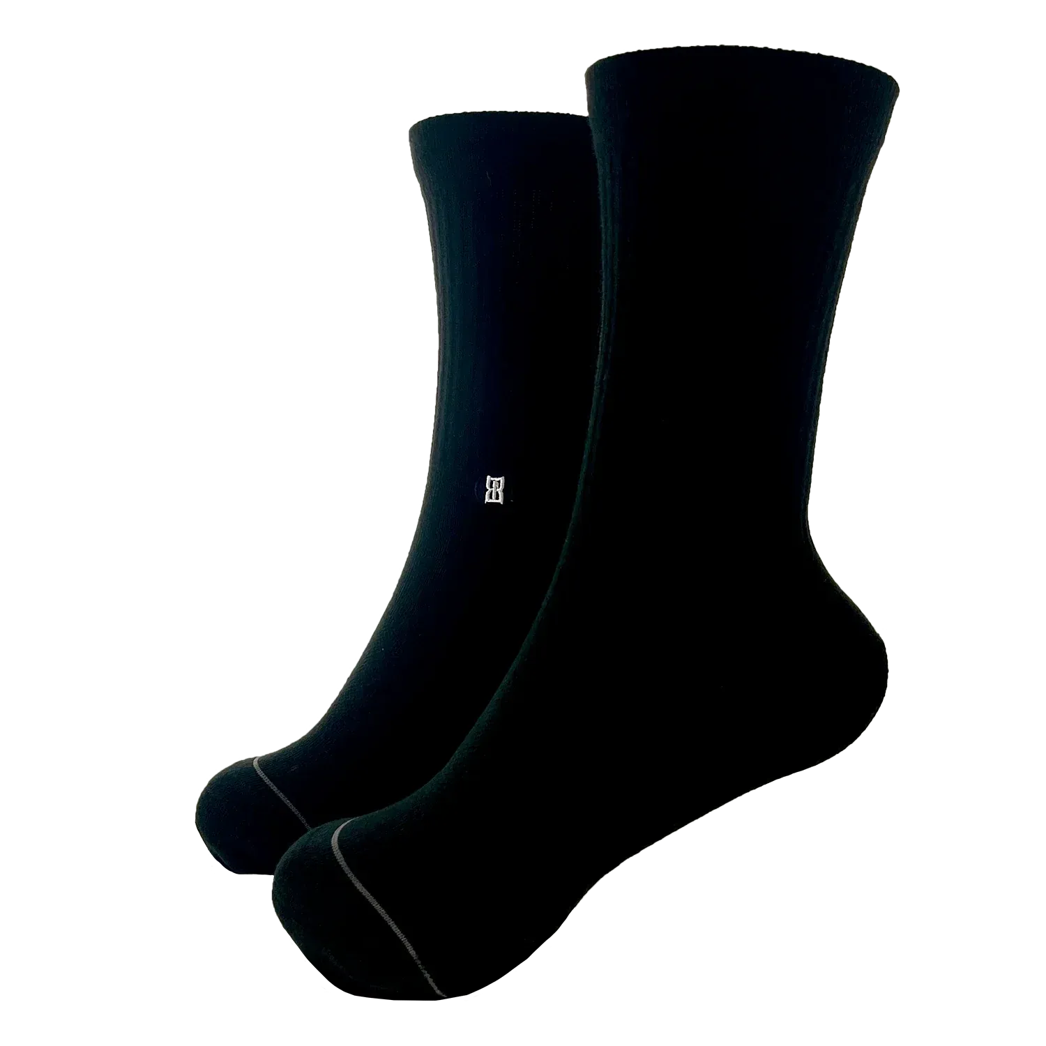 BEX Classic Crew Socks, Colour: BLACK, Size: S