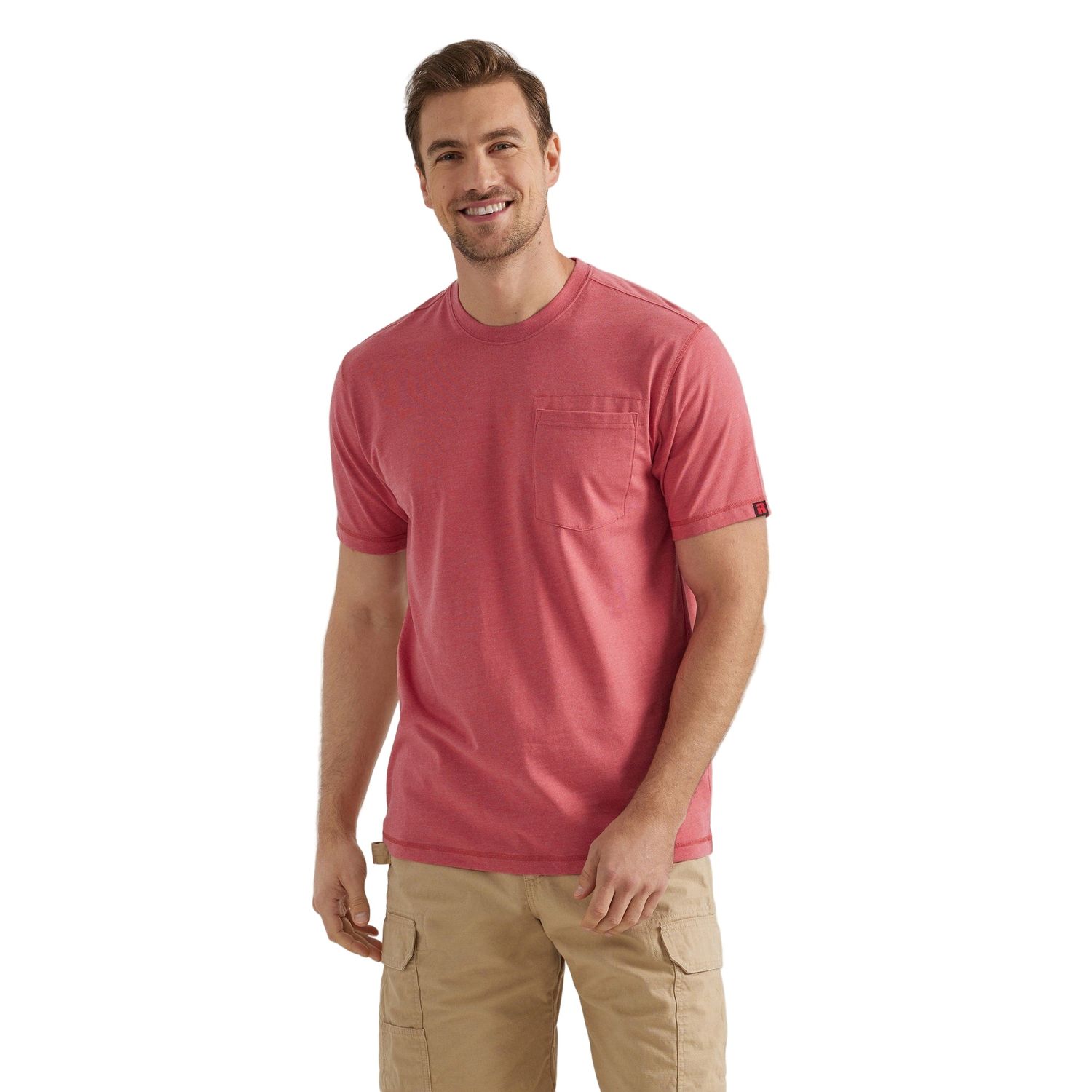 Wrangler Men's Riggs Performance Short Sleeve Tee - Red