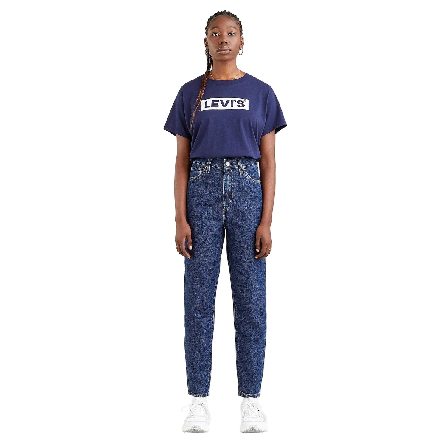 Levi Women's High Waisted Mom Jeans - Eco Ocean