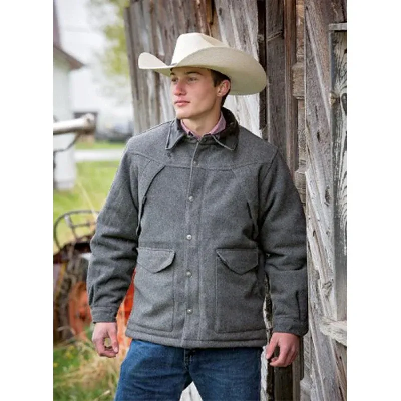 Wyoming Traders Wool Ranch Coat Charcoal, Size: 2XT