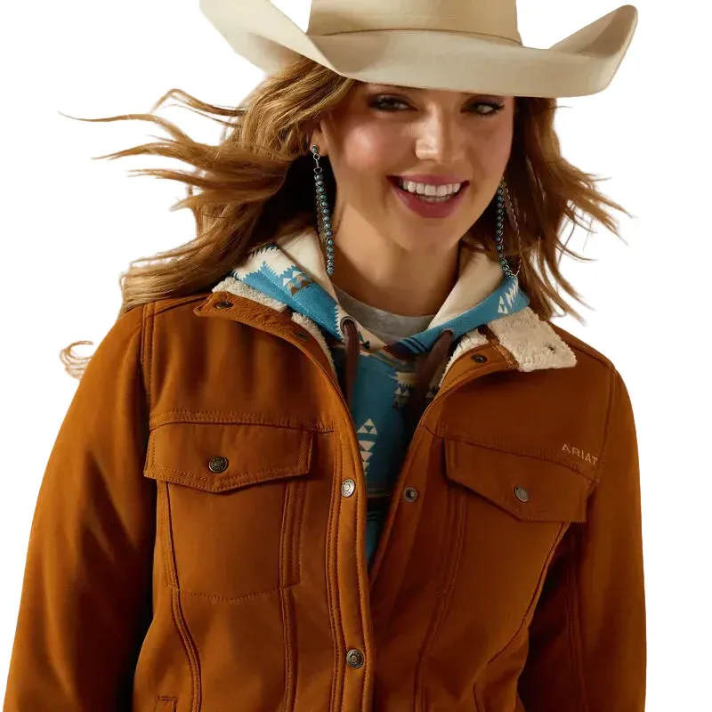 Ariat Women's Berber Back Softshell Jacket - Chestnut Horse