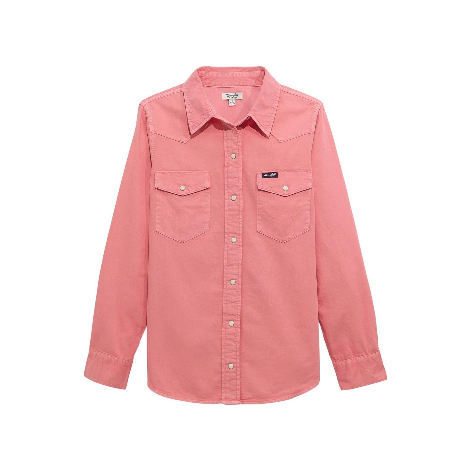Wrangler Women's Retro Long Sleeve Shirt- Pink