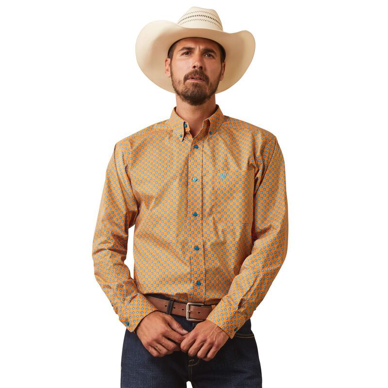 Ariat Mens Kilian Fitted Shirt - Jasper Stone