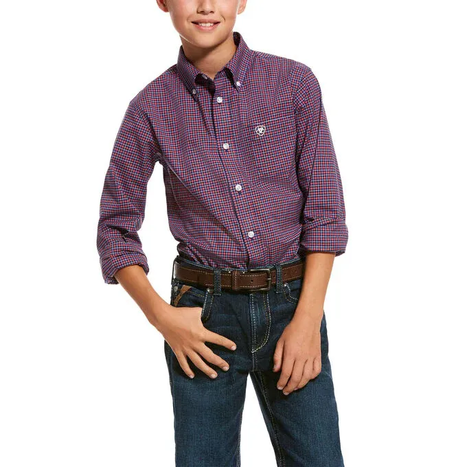 Ariat Boy's Pro Series Royce Classic Shirt, Size: L