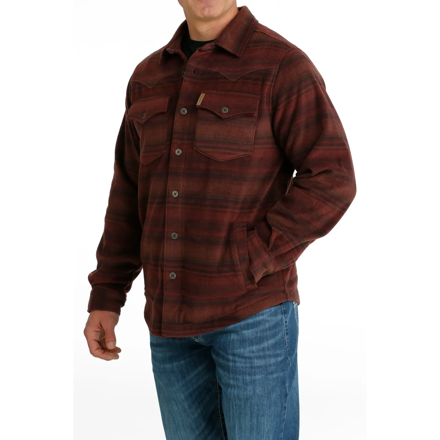 Cinch Men's Shirt Jacket - Red