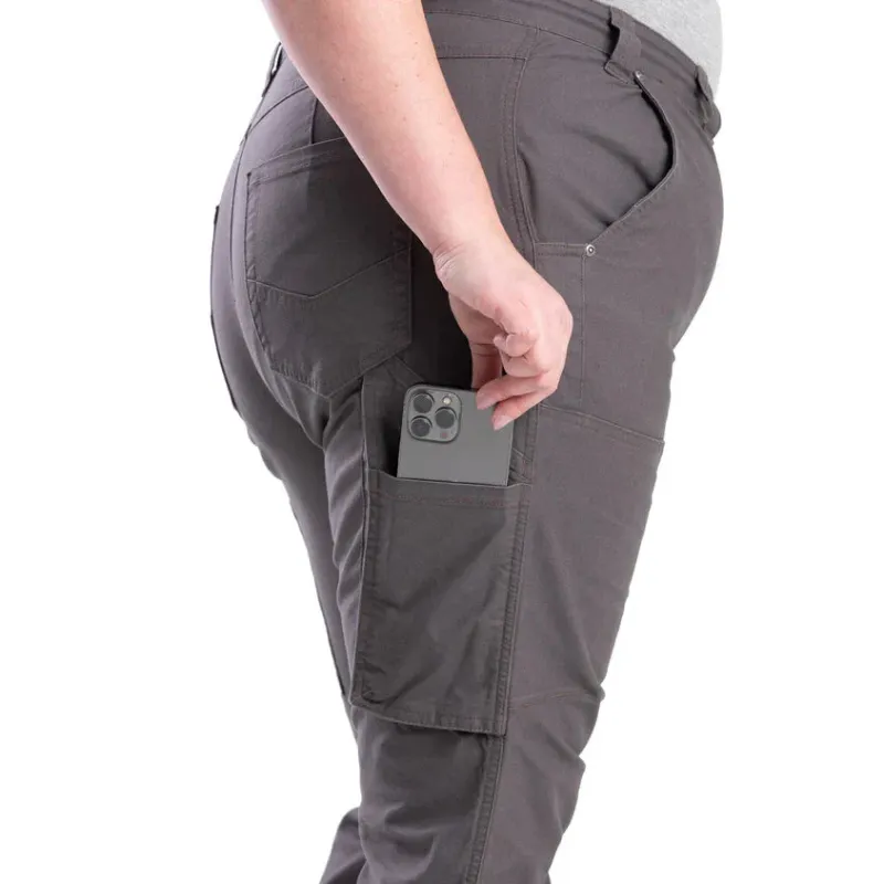 Berne Women's Flex Softstone Double Front Duck Pant - Brown Duck